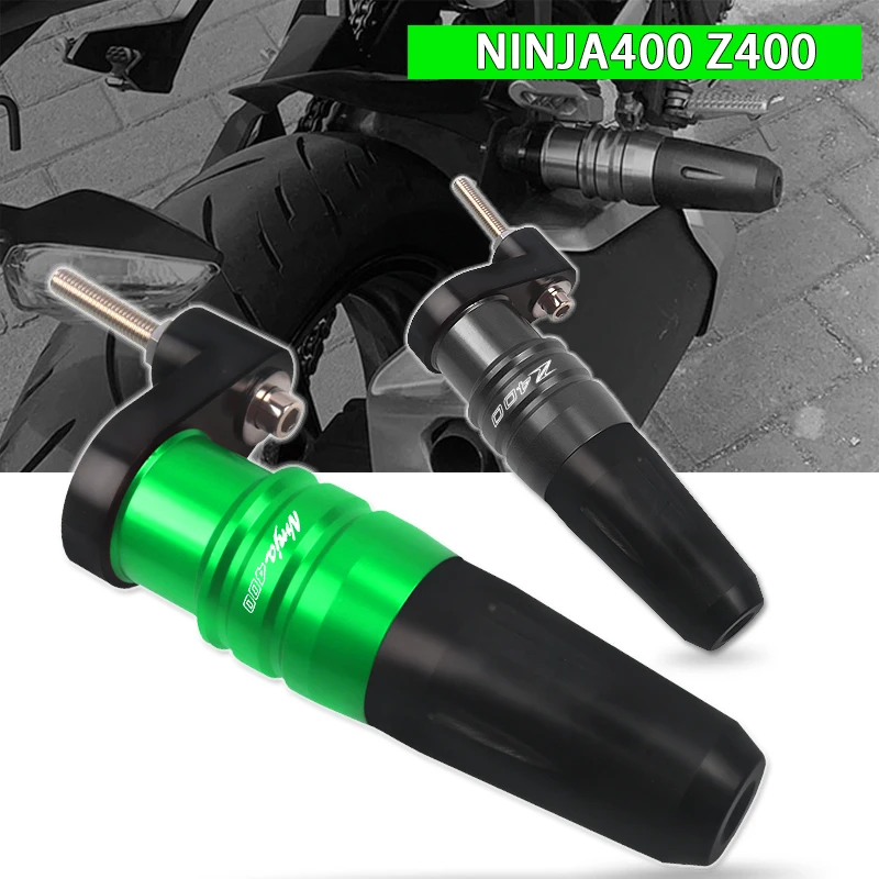 

For KAWASAKI NINJA400 Z400 NINJA 400 Z 400 2018-2021 Motorcycle CNC Frame Crash Pads Exhaust Sliders Crash Protector