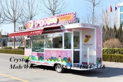 Китай мобильный Еда общественного питания б/у прицеп кухня грузовик уличная