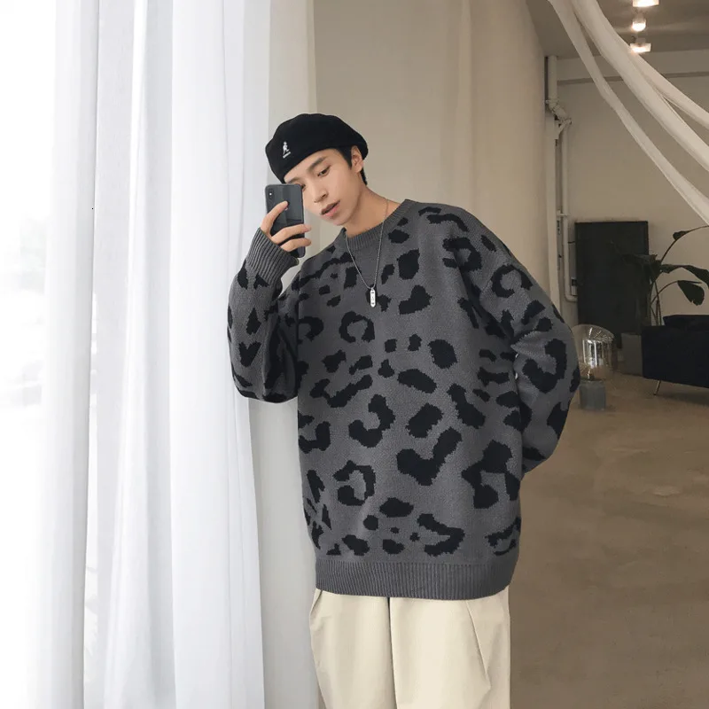 Зимний новый мужской свитер теплый Модный повседневный вязаный пуловер с