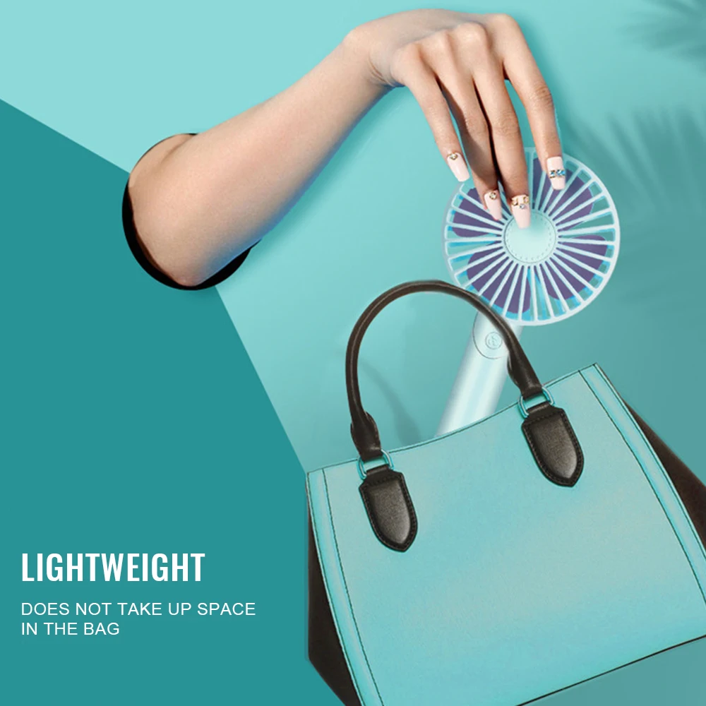 Летний кулер портативный вентилятор ручной USB перезаряжаемый Мини Складной для