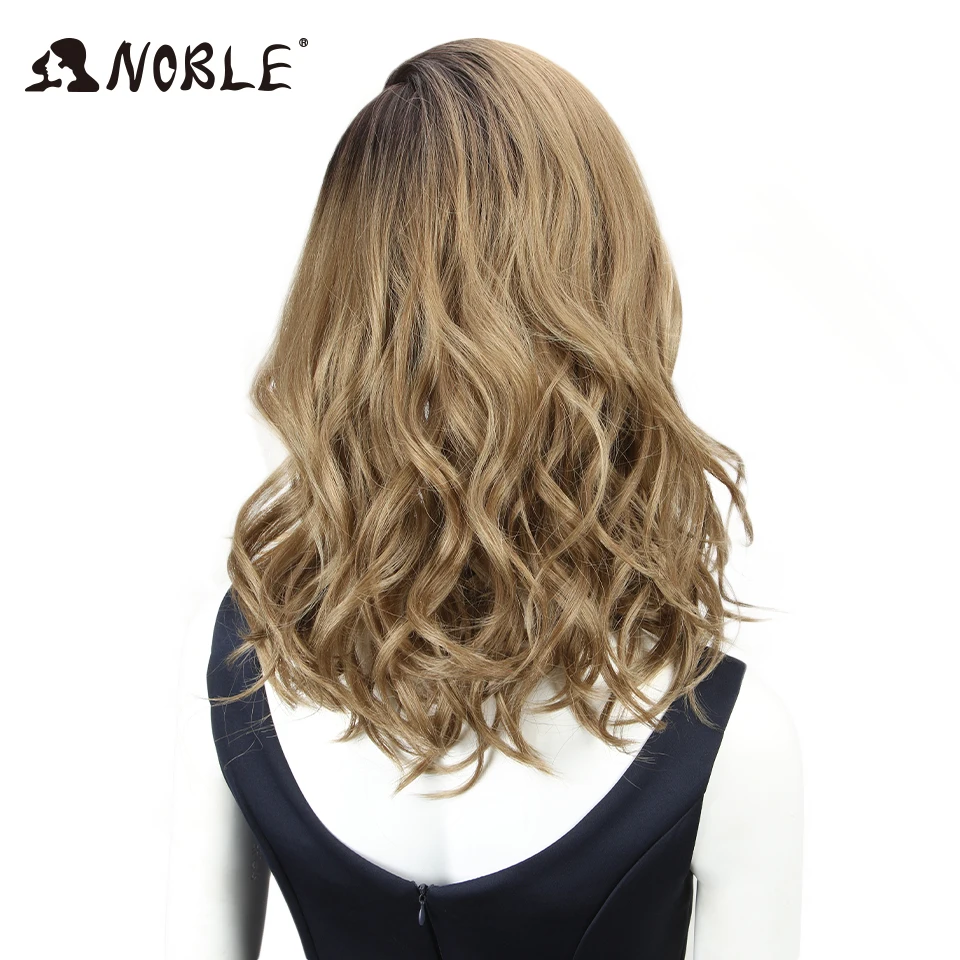 

Noble Synthetic Lace Wig 20" Long Wavy lace Wig Ombre Blond Wig Cosplay Heat Resistant Wigs for Women Synthetic Lace Wig