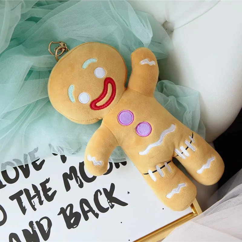 

30cm Cartoon Cute Gingerbread Man Plush Toys & Pendant Stuffed Baby Appease Doll Biscuits Man Pillow Reindeer for Kids Gift