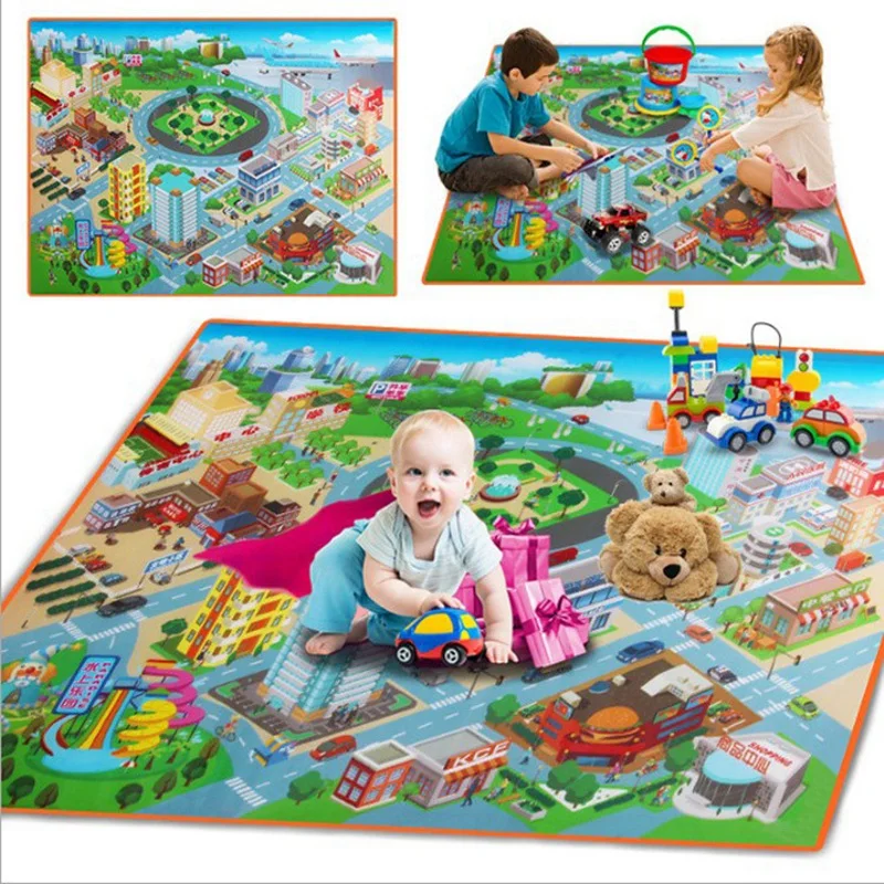 

Baby Kids Play Mat Floor Mat Child Activity Soft Toy Gym Crawl ping Blanket