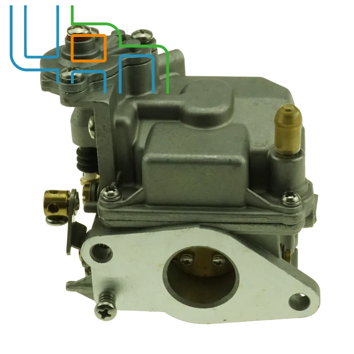 Карбюратор в сборе для Yamaha 15HP 4-тактный 2006 и новее 66M-14301-12-00 66M-14301-11 | Автомобили