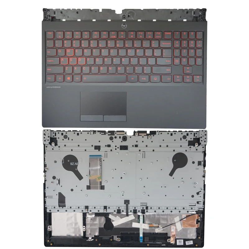 

New For New For Lenovo Legion Y530 Y7000 Upper Case Palmrest Cover With US Keyboard White backlight Touchpad