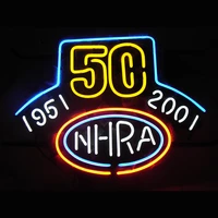 nhra 50 years drag racing neon sign 16