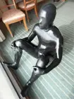 Сексуальный экзотический сексуальный мужской латексный комбинезон ручной работы на заказ, с капюшоном, перчатками и носками, Фетиш-боди zentai cekc, молния сзади