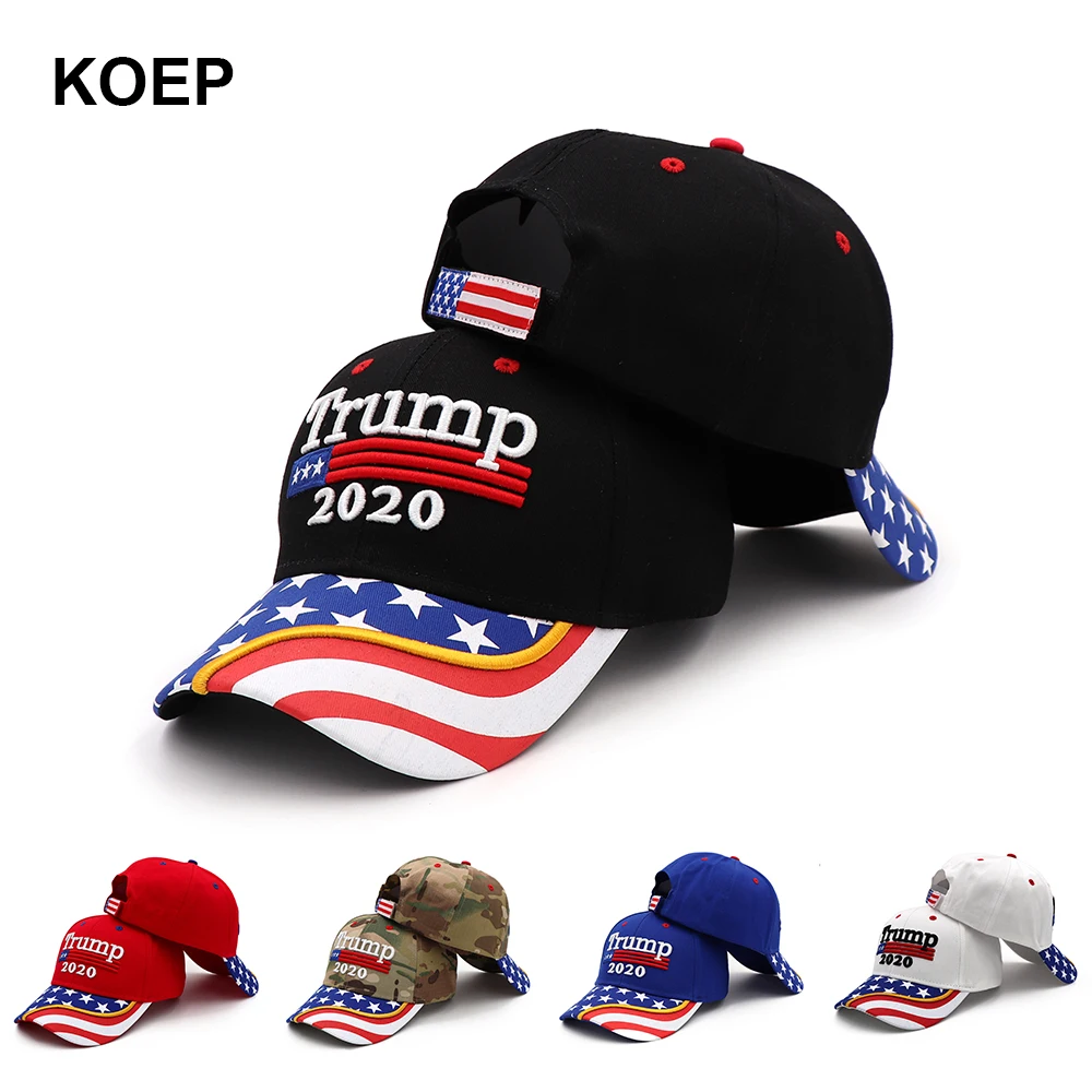 Новинка 2020 Кепка с флагом США бейсболка s Keep America Great Снэпбэк президента 3D вышивкой