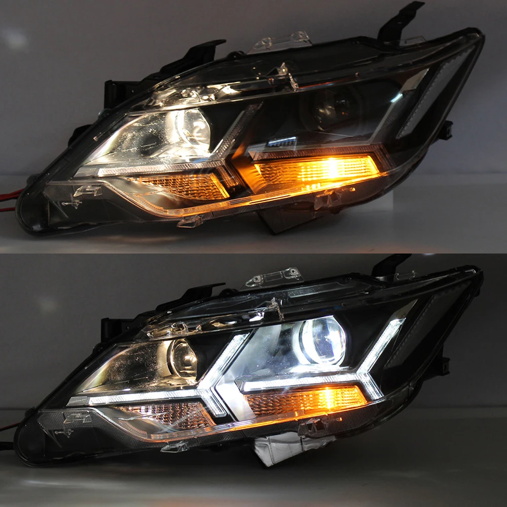 Автомобильный Стайлинг для 2015 2016 2017 Toyota Camry V55 светодиодный фары новые drl Объектив