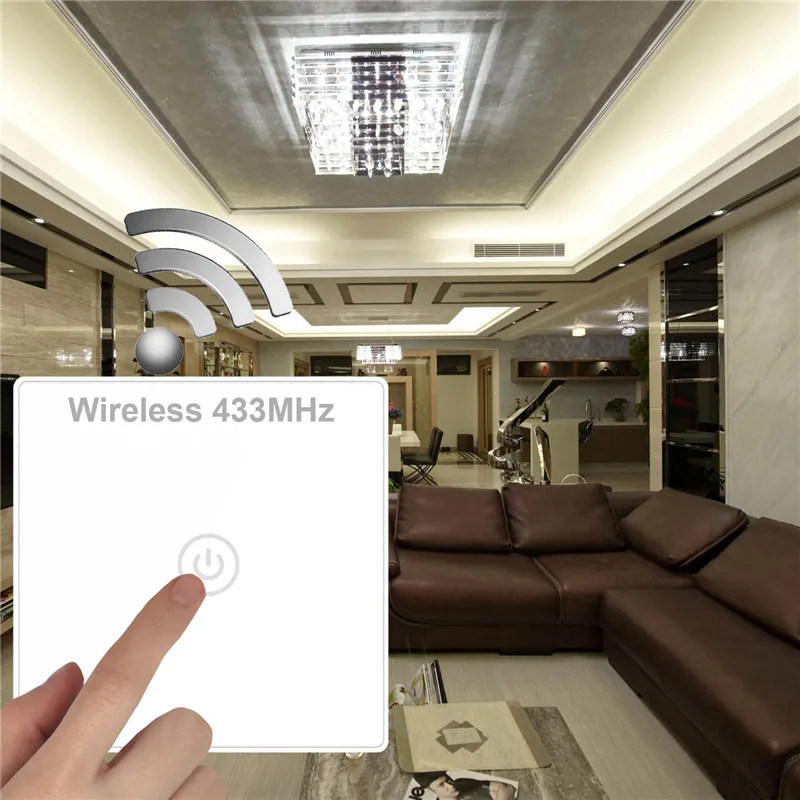 Беспроводной сенсорный выключатель Saful водонепроницаемый без проводки для ламп
