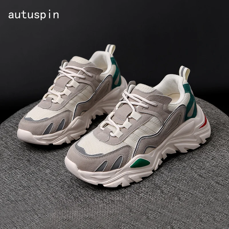 

Autuspin Platform Shoes Classic Vulcanize Sneakers Fashoin Women's Jogging Shoes for Fitness GYM Leisure Footwear Women Sneakers