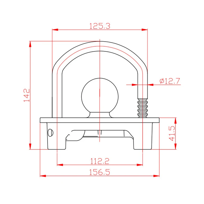 

Universal Anti-Theft Lock Hitch Coupling Lock Trailer Parts Tow Ball Caravan Camping Anti Theft Trailer Accessories