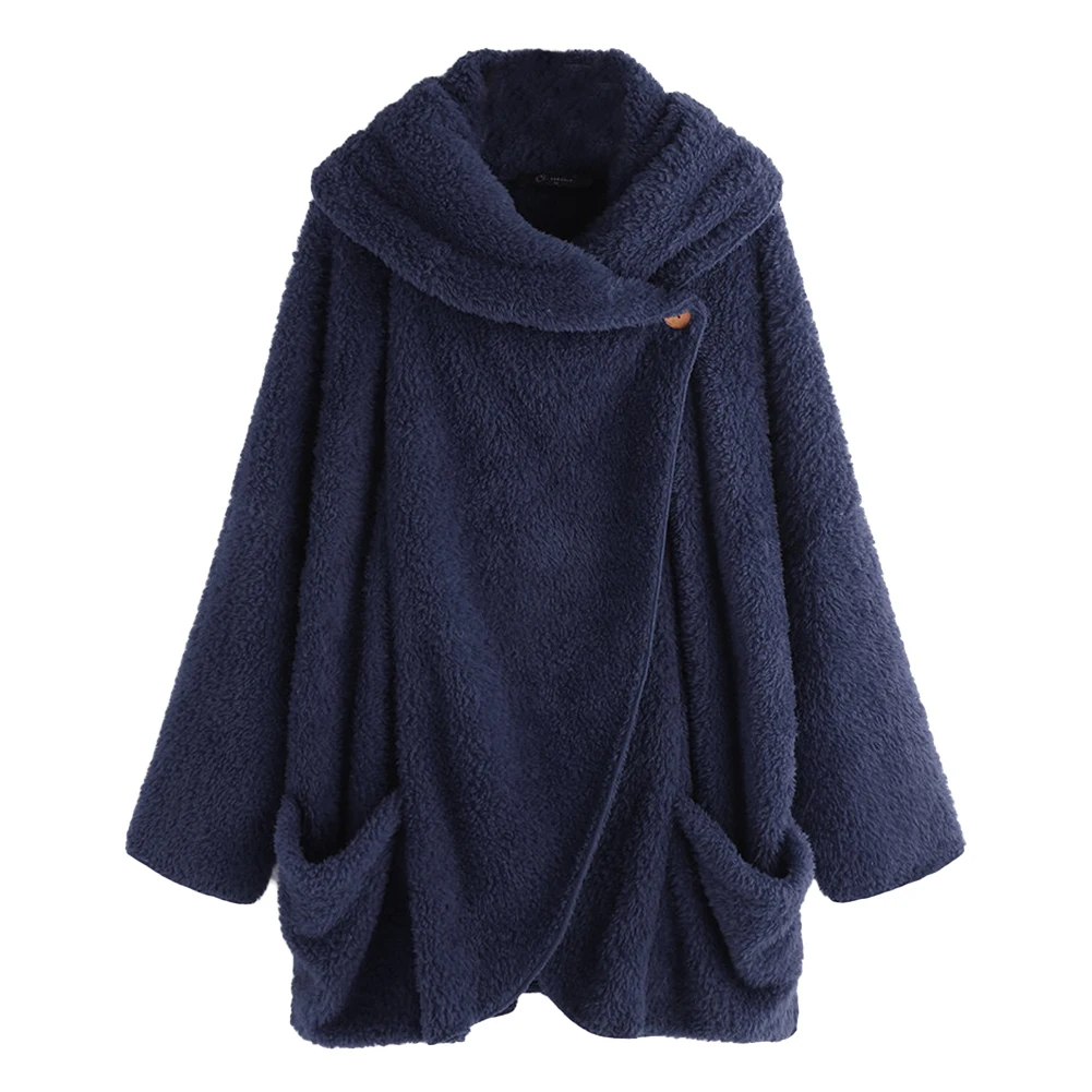 Модная женская однотонная длинная куртка с рукавами летучая мышь кардиган