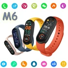 Смарт-часы M6 унисекс, Bluetooth, тонометр, пульсометр, фитнес-браслет для IPhone, Xiaomi, Android, 2021