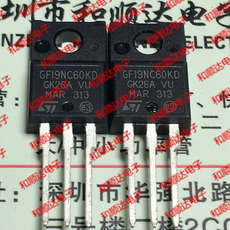 

5 шт./лот STGF19NC60KD TO-220F IGBT 600V 19A