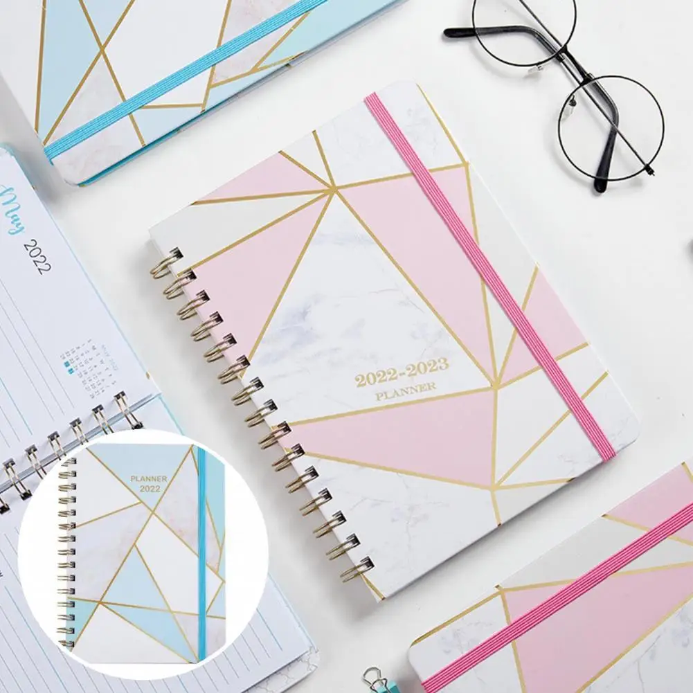 

360 Degrees Turned Unique Personal Organizer Planner Paper 2022 Planner Notebook Beautiful Pattern for Recording