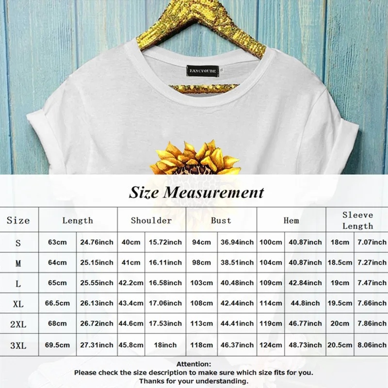 

Women Teen Girls Short Sleeve Graphic T Shirt Cute Sunflower Colorful Print Tops Summer Women Clothes