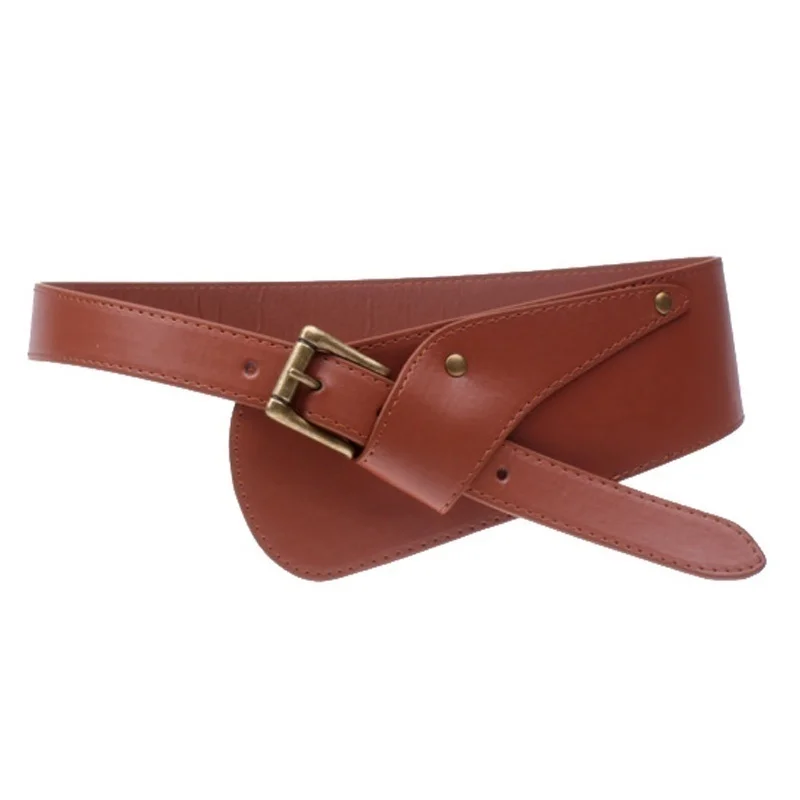 Лучшие товары Модный женский кожаный пояс кушак изысканный высокое качество хит