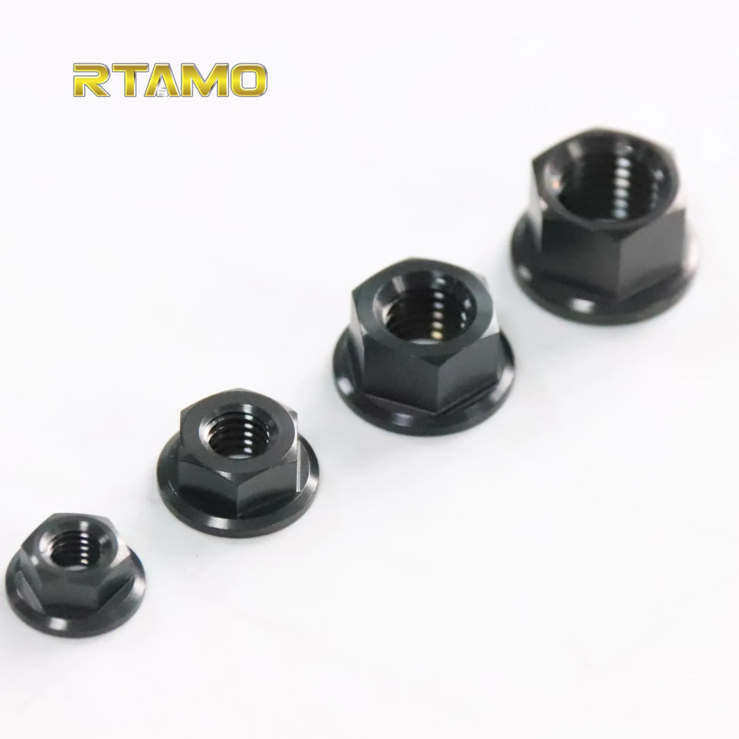 

Titanium Flanged Nuts M5 M6 M8 M10 Flange Nut Screws Ti Bolts for Motorcycle Bicycle Car Parts