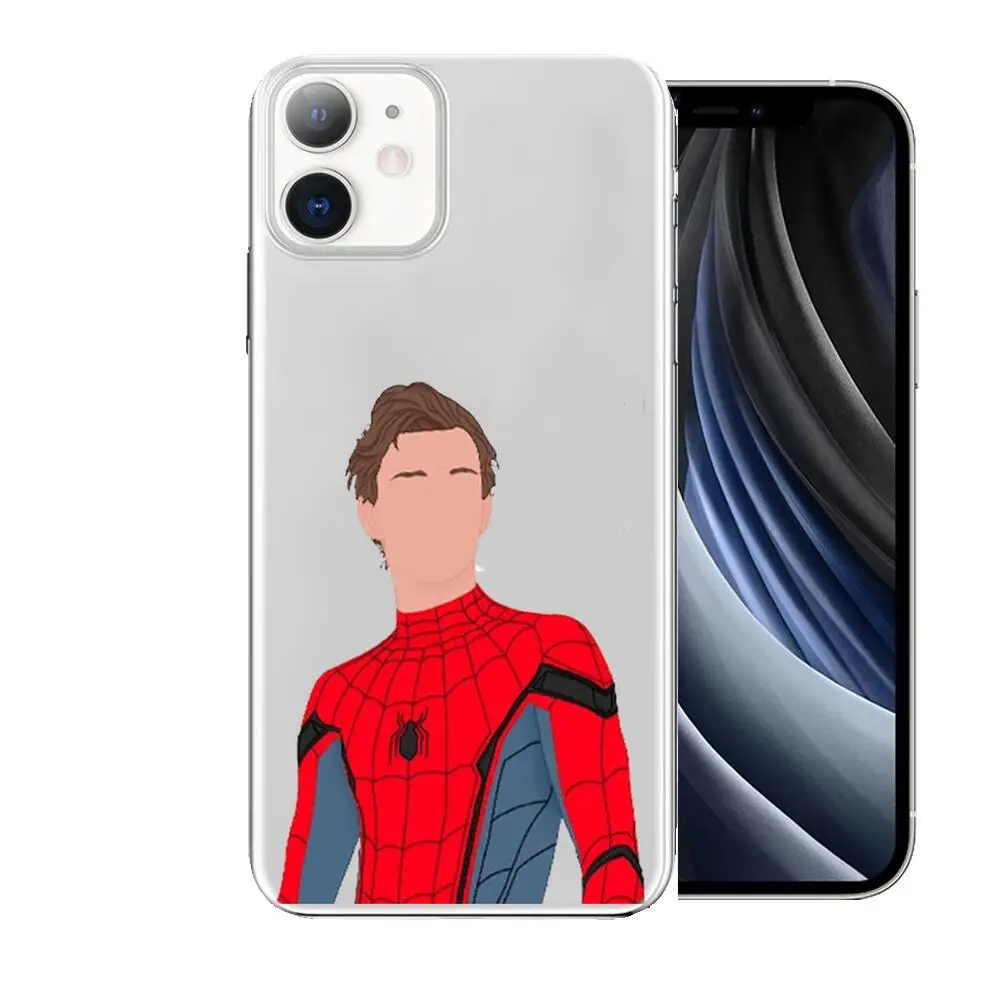 Чехол в стиле аниме для iphone 13 11 pro max 12 8 7 6 s XR PLUS X XS SE 2020 mini Transp | Мобильные телефоны и