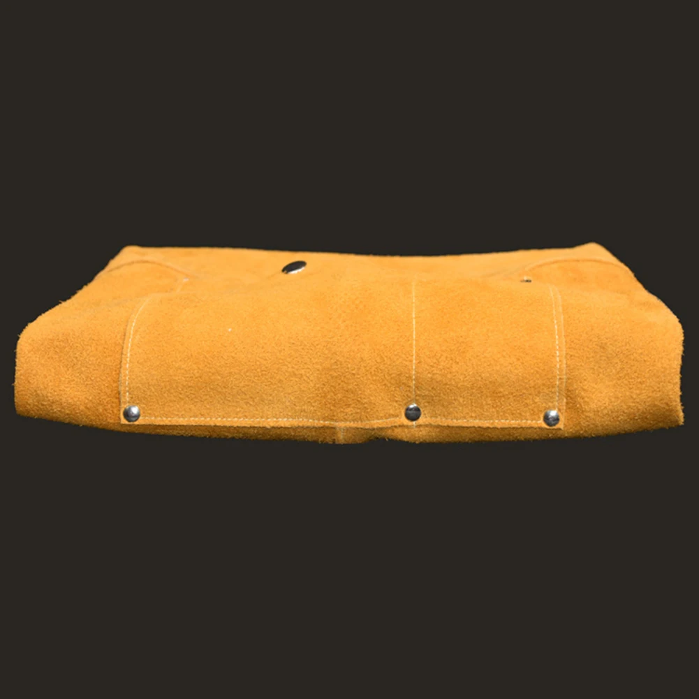 

90x60cm Durable Protective Woodworking Tool Storage 6 Pockets Forging Carpenter Welding Apron Artificial Cow Suede Adjustable