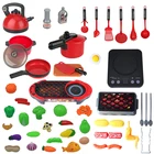 Детская кухонная игрушка, имитация кухонной утвари, кухонная посуда, кастрюля, сковорода, детский кухонный набор для ролевых игр, игрушки для детей, кукольная еда