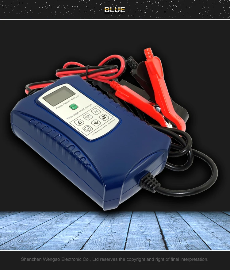 12 V/24 V смарт Пульс Ремонт Зарядное устройство ЖК-дисплей Дисплей мотоцикл автомобили Батарея Зарядное устройство 12V 4A AGM гель свинцово-кислотный Батарея Зарядное устройство
