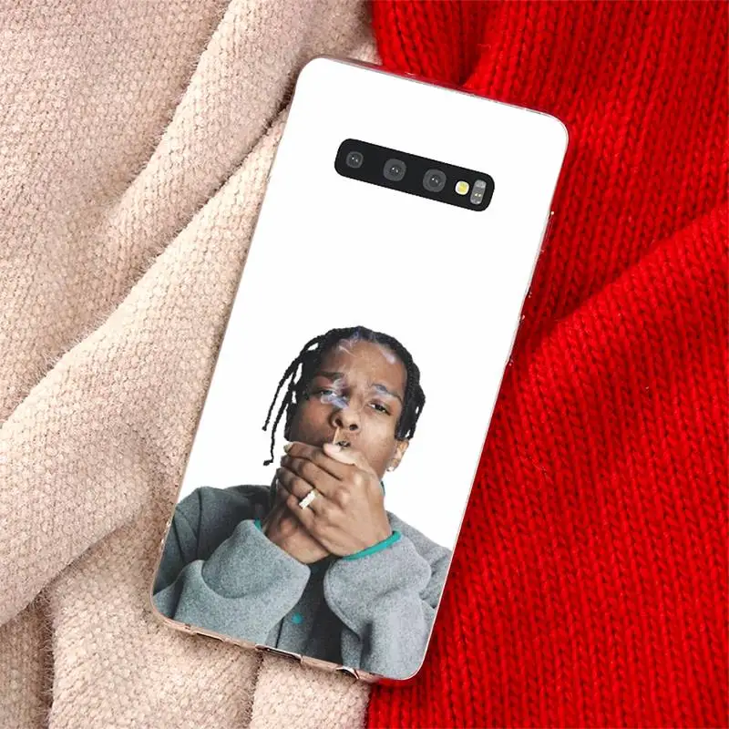 

Mob Asap Rocky Rapper Phone Case Transparent for Samsung A71 S9 10 20 HUAWEI p30 40 honor 10i 8x xiaomi note 8 Pro 10t 11