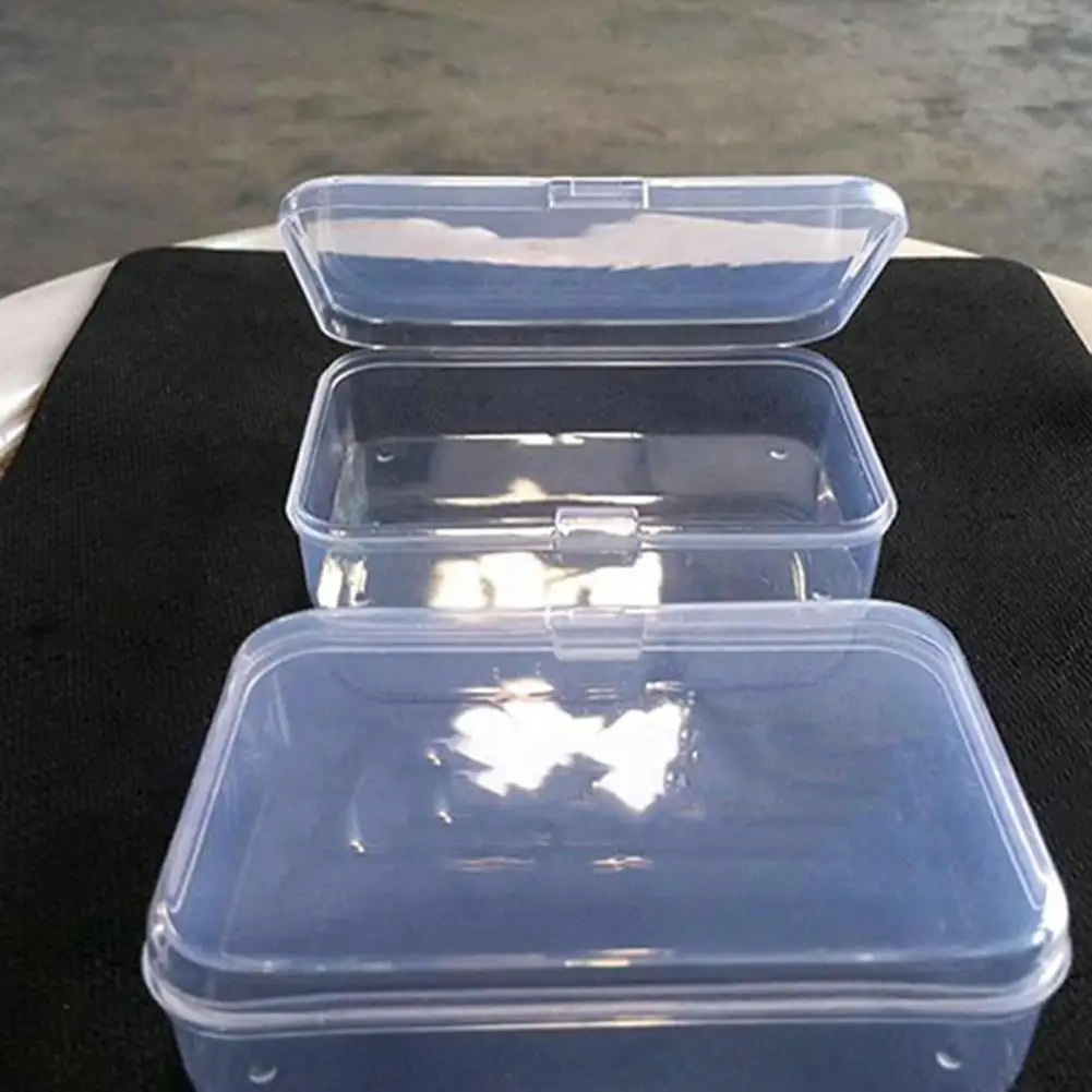 

Plastic Storage Box Large Capacity Transparent PP Eco-friendly Sturdy Plastic Case for Crafts Storage Box Nail Tool Storage Box