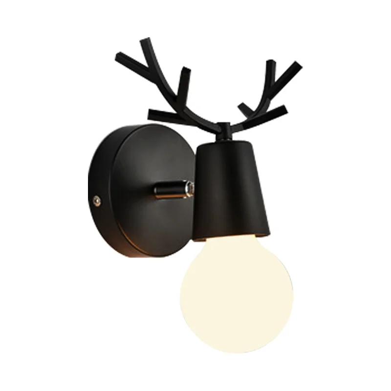 Креативный настенный светильник в скандинавском стиле с рогами простой