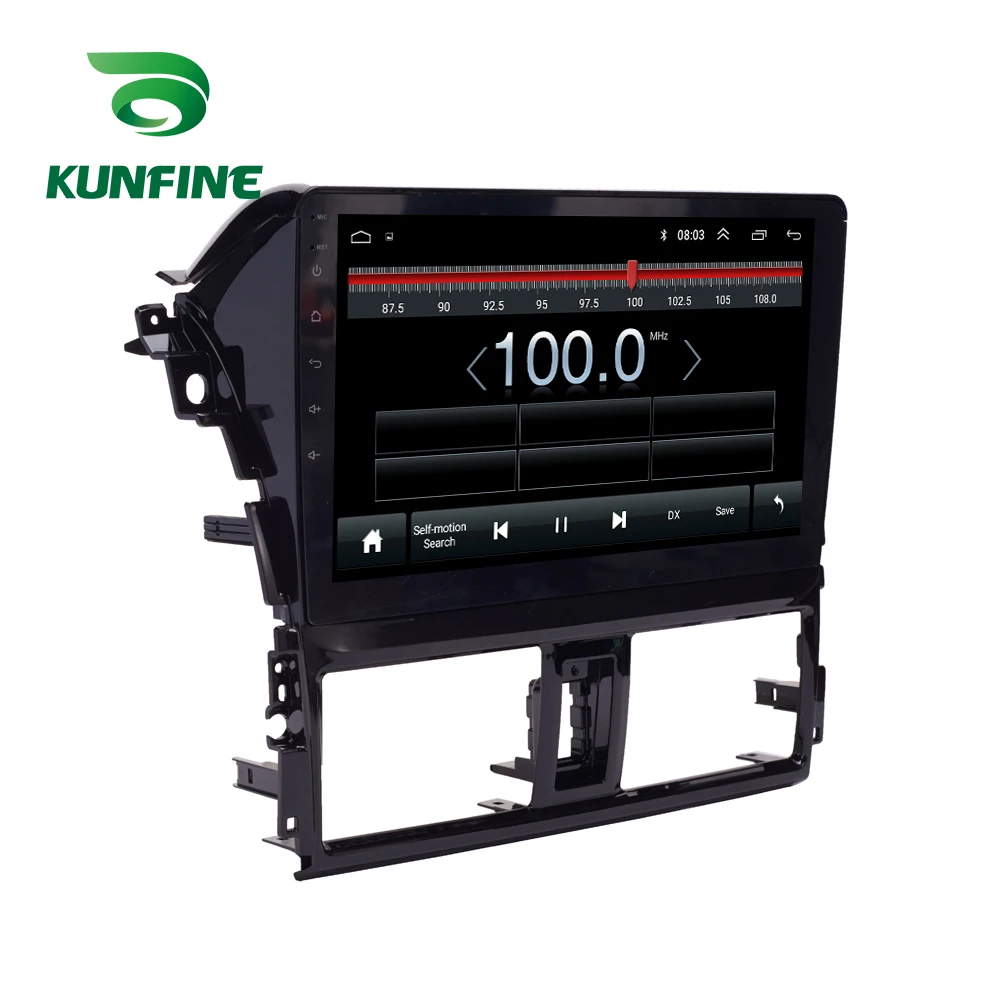 Octa Core 1024*600 Android 10 0 автомобильный DVD GPS навигатор плеер Deckless стерео для Toyota Vios/Yaris 2013