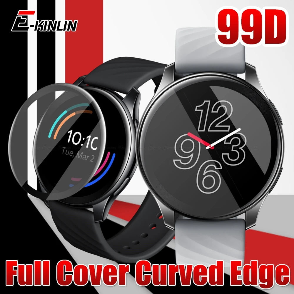 

Изогнутое полное покрытие краев Защита экрана для OnePlus Watch 99D мягкая защитная пленка (не закаленное стекло)
