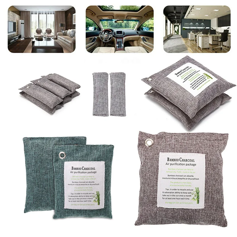 Обувь бамбуковый уголь мешок очиститель воздуха активированный ванные шкафы