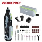 Набор беспроводных роторных инструментов WORKPRO 12 В с 114 шт. аксессуаров для гравировки 5-скоростной Регулируемый Многофункциональный инструмент