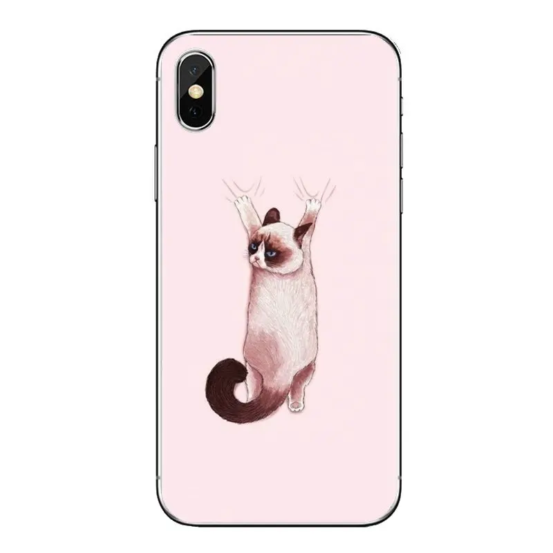 Для samsung Galaxy S3 S4 S5 Mini S6 S7 Edge S8 S9 S10 Plus Note 3 4 5 8 9 pet siamese cat Мягкие прозрачные чехлы |