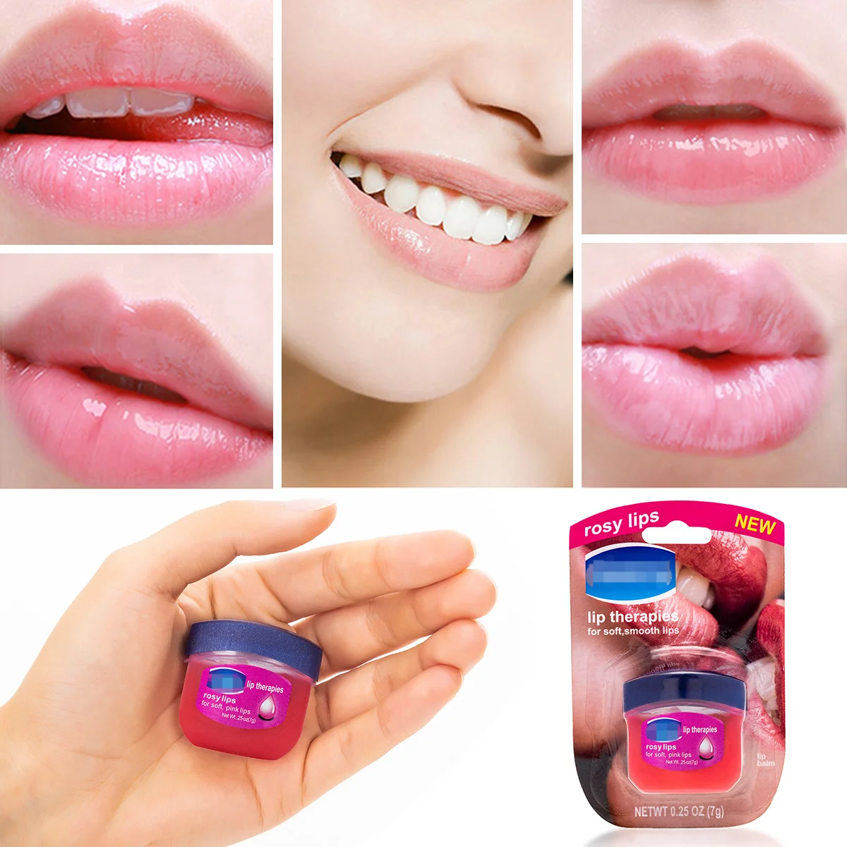 

Vaseline Lip Balm Moisturizing Lipstick Base Moisturizer Makeup Natural Plant Anti-Cracking Lip Care Petroleum Jelly Lip Balm