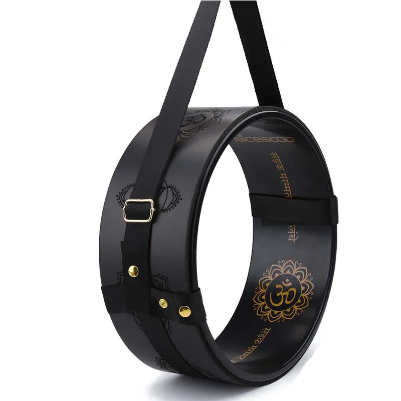 TPE Yoga Wheel Pilates Magic Circle Ring Home Fitness Training Tool with Strap Anti-slip Back Bend | Спорт и развлечения
