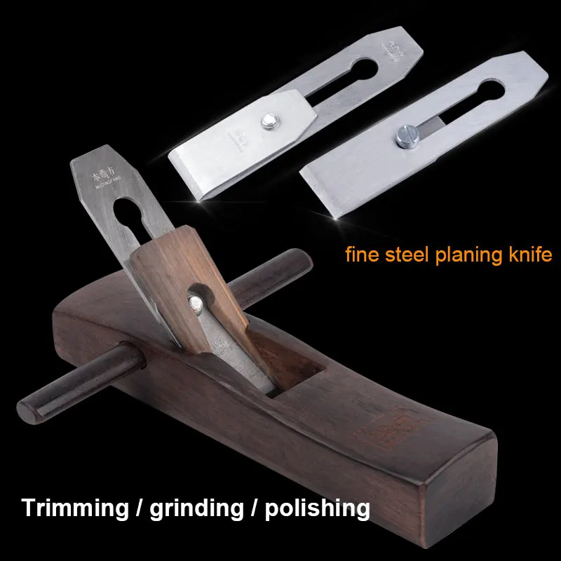 Деревообрабатывающий ручной плоский самолет нижний край эбенового дерева