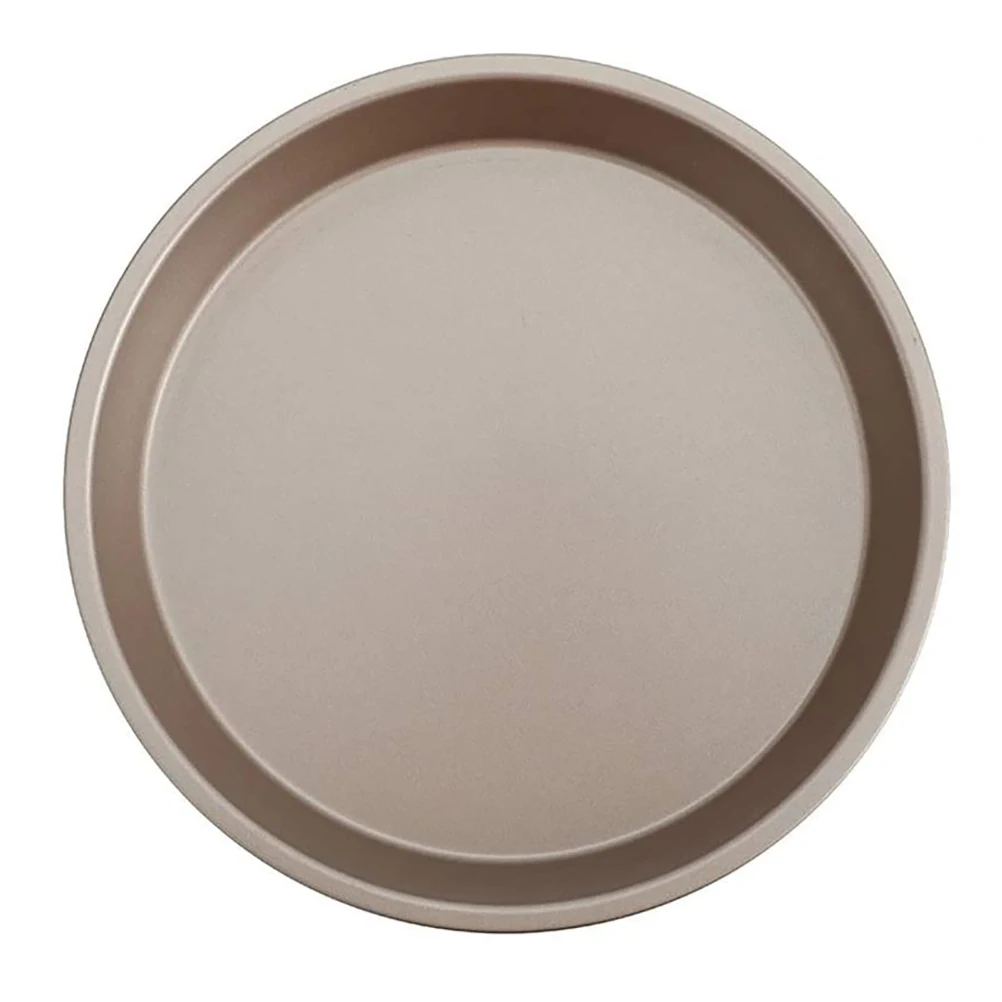 10 дюймовая тарелка для пиццы круглая глубокая лоток из углеродистой стали