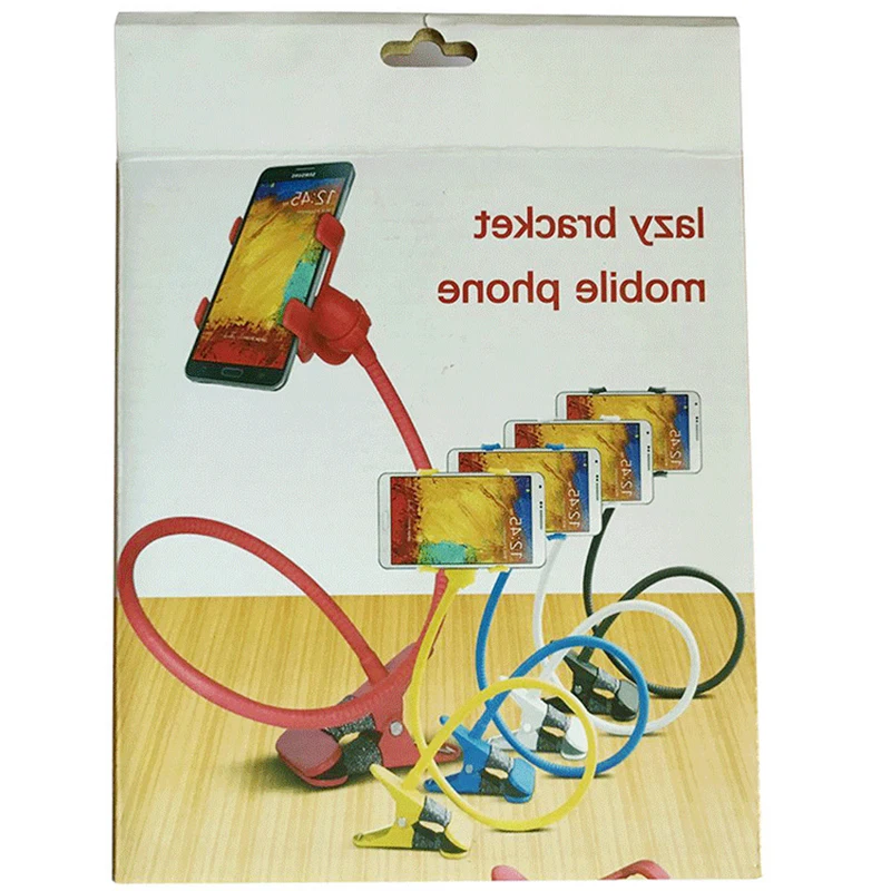 

Universal Lazy Mobile Phone Gooseneck Stand Holder Stents Flexible Bed Desk Table Clip Bracket for Phone Flexible Holder Arm
