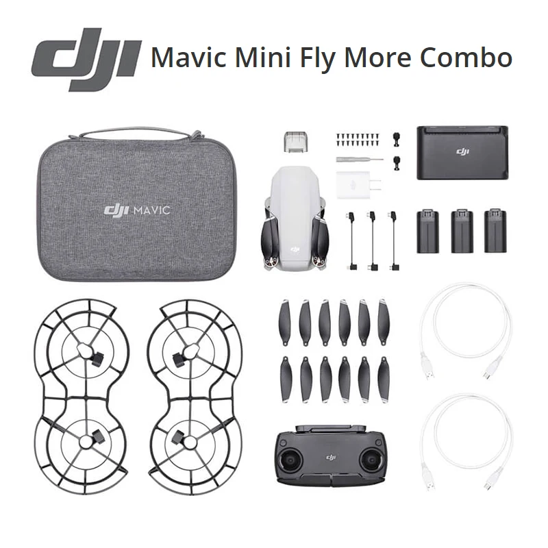 DJI Mavic mini fly more combo drone 3 Axis Gimbal 4 км HD видео 2,7 K камера 30 мин макс Время полета 249 г в