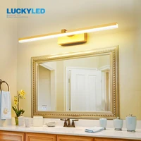 luckyled led bathroom light waterproof mirror light 8w 12w ac85 265v wall light fixture modern sconce wall lamp for living room