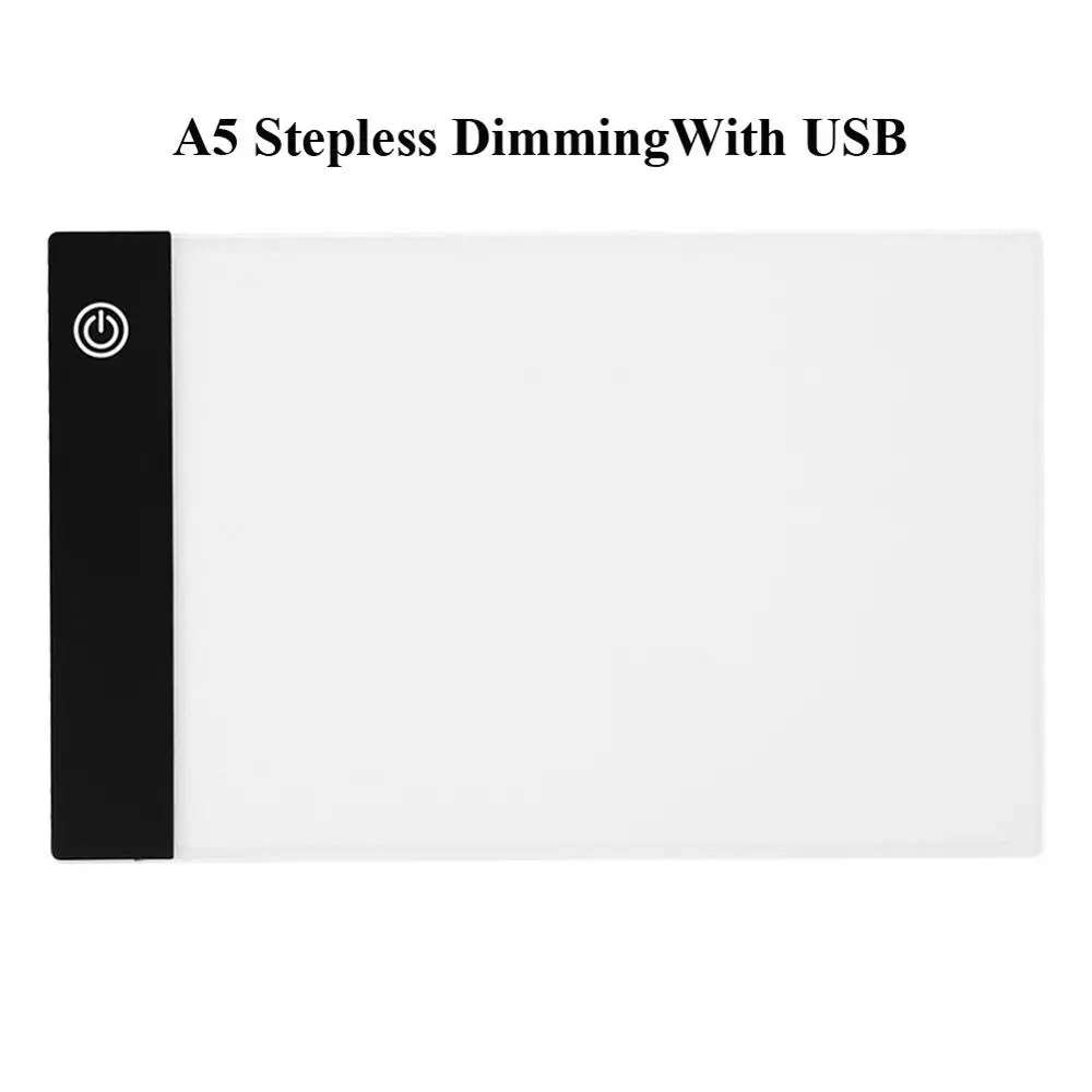 A5 With USB A3/A4/A5 графический планшет, цифровой планшет для рисования, светильник, панель, светильник, панель для отслеживания, светодиодный дисплей, панель - Цвет: A5 With USB