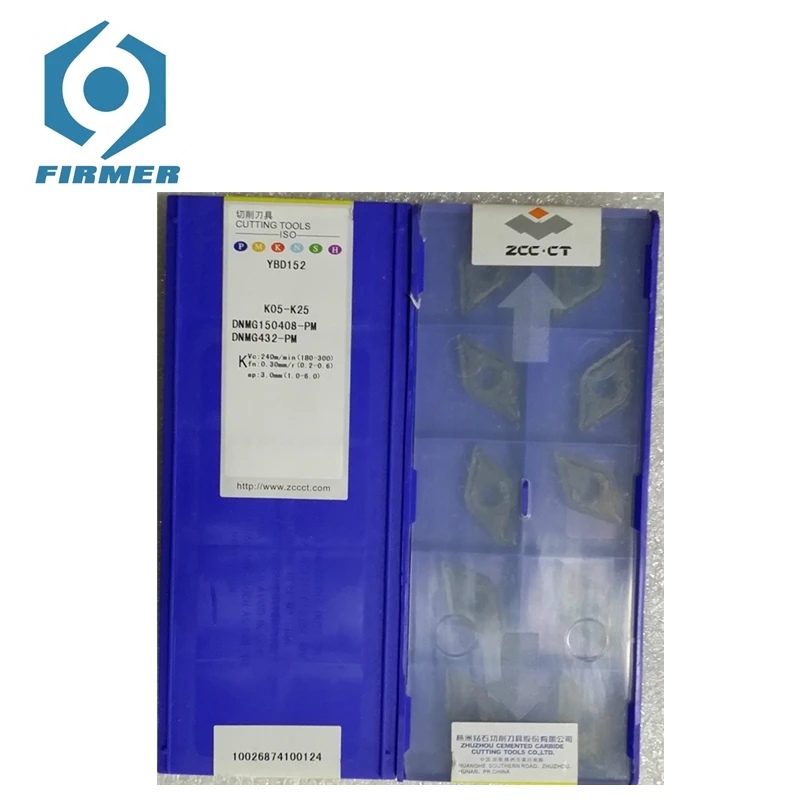 

Original ZCCCT Lathe Inserts DNMG150408 DNMG150412-PM YBD152 YBC252 Carbide Insert Lathe Turning Tool Cutting Tool Cutting Blade