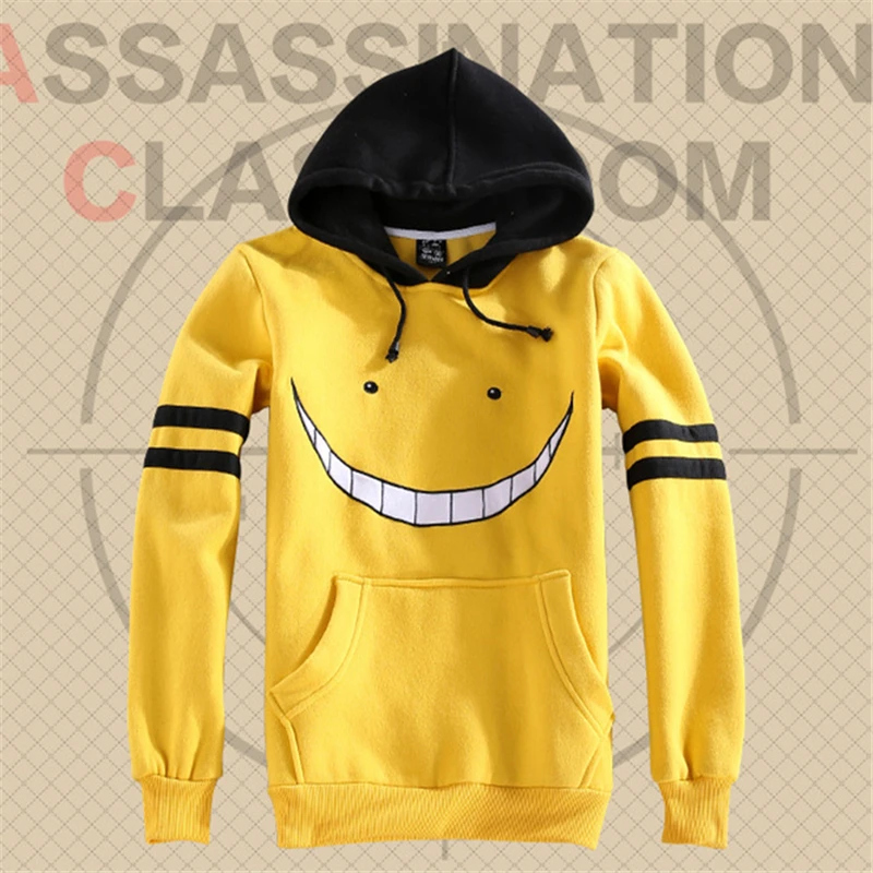 

Assassination Classroom Korosensei Hoodies Sweatshirts Cosplay Costumes Hooded Casual Coat Jacket