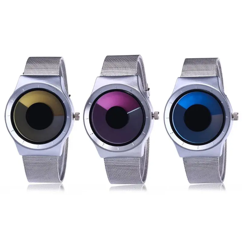 

Creative Swirl Pointerless Watch Luminous Simple Unisex Student Waterproof Personality Fashion Trend Watch