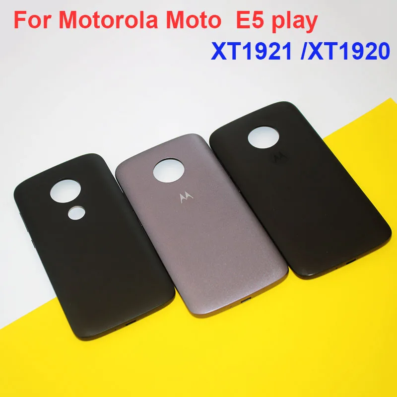 

Новинка для Motorola Moto E5 Play XT1921 задняя крышка батарейного отсека пластиковый корпус задняя панель сменные детали для ремонта + боковые кнопки