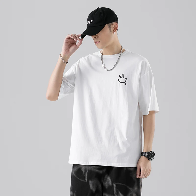 Футболка мужская хлопковая с коротким рукавом модная Повседневная Базовая