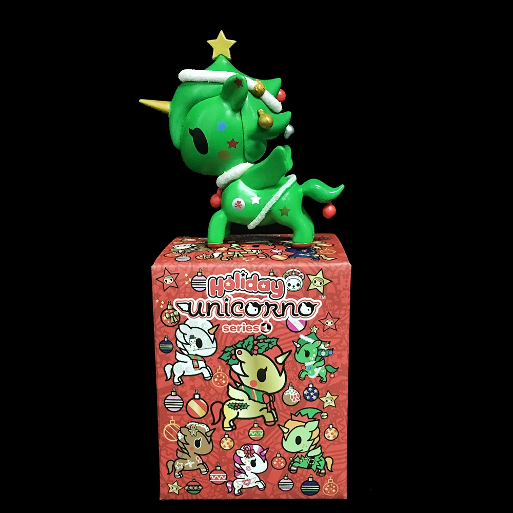 Оригинальный tokidoki Unicorno Рождественская серия Санта Клаус Олень глухая Коробка
