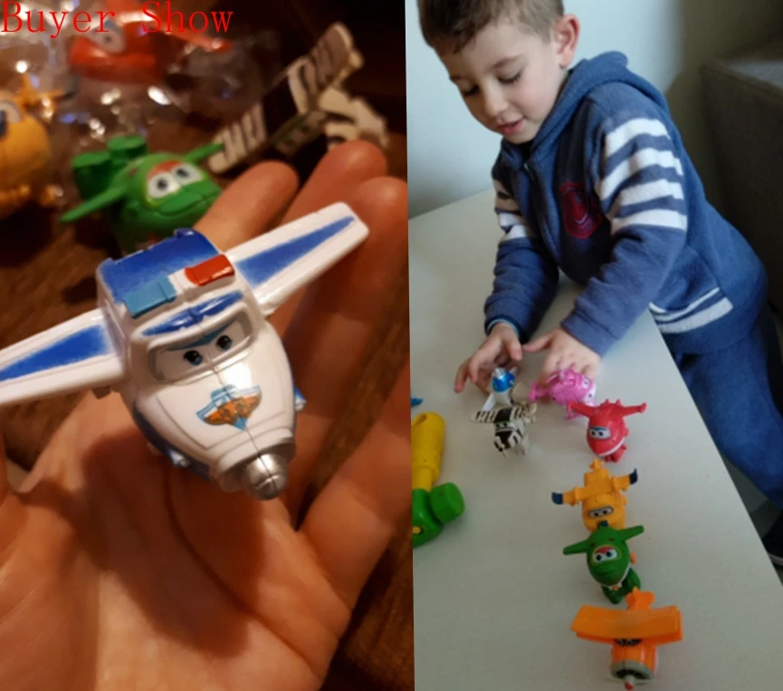 

8pcs/set Anime Mini Airplane Super Wings Model Toy Superwings Gifts for Children Kids